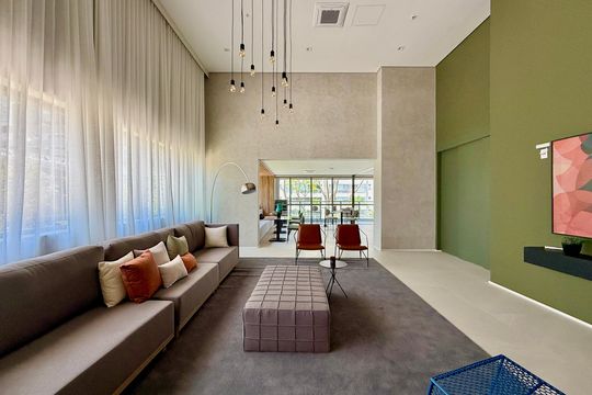 Salão de Festas  de kitnet/studio para alugar com 1 quarto, 25m² em Santo Amaro, São Paulo