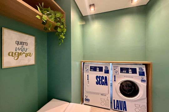 Lavanderia  de kitnet/studio à venda com 1 quarto, 23m² em Jardim das Acacias, São Paulo