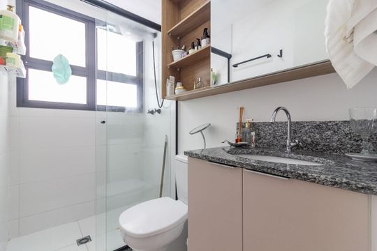 Banheiro Suíte de apartamento para alugar com 3 quartos, 92m² em Campininha, São Paulo