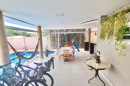 Área externa de casa de condomínio à venda com 4 quartos, 272m² em Swiss Park, Campinas