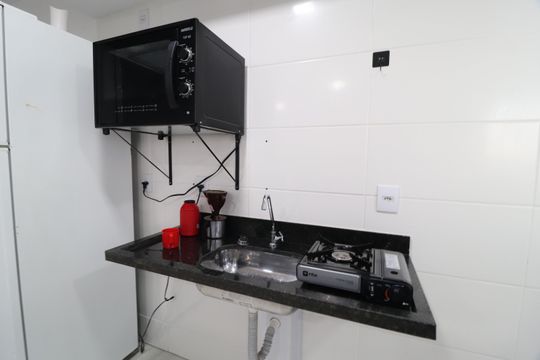 Cozinha de apartamento para alugar com 2 quartos, 56m² em Chácaras Tubalina E Quartel, Uberlândia