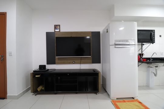 Sala de apartamento para alugar com 2 quartos, 56m² em Chácaras Tubalina E Quartel, Uberlândia