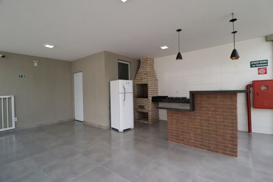 Área comum - Churrasqueira de apartamento para alugar com 2 quartos, 56m² em Chácaras Tubalina E Quartel, Uberlândia