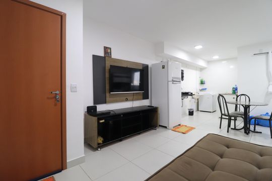 Sala de apartamento para alugar com 2 quartos, 56m² em Chácaras Tubalina E Quartel, Uberlândia
