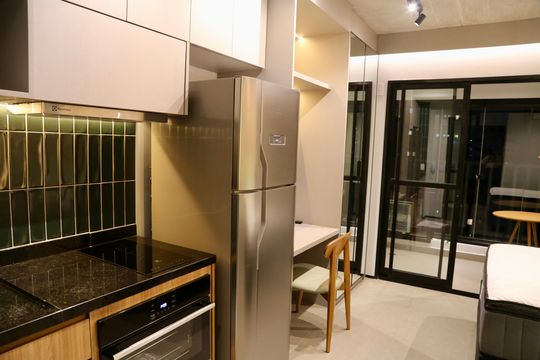 Studio de kitnet/studio para alugar com 1 quarto, 25m² em Brooklin, São Paulo