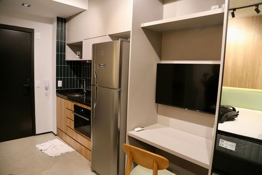 Studio de kitnet/studio para alugar com 1 quarto, 25m² em Brooklin, São Paulo