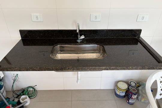 Sala/Cozinha de apartamento à venda com 1 quarto, 41m² em Vila dos Remedios, São Paulo