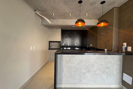 Área comum - Churrasqueira de apartamento para alugar com 1 quarto, 34m² em Santa Luzia, Ribeirão Preto