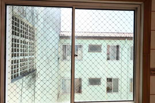 sala vista de apartamento para alugar com 2 quartos, 65m² em Jardim Leonidas Moreira, São Paulo