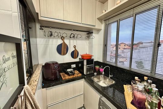 Cozinha de apartamento à venda com 2 quartos, 56m² em Jardim Brasilia, São Paulo