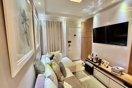 Sala 1 de apartamento à venda com 2 quartos, 56m² em Jardim Brasilia, São Paulo