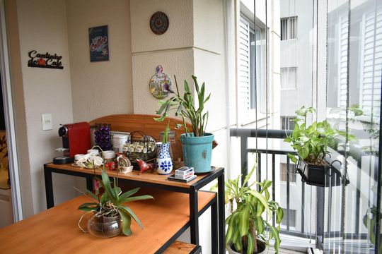 Sacada de apartamento à venda com 2 quartos, 69m² em Chácara Inglesa, São Paulo