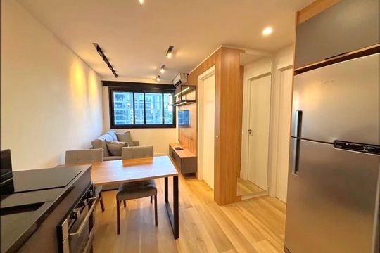 Sala de apartamento para alugar com 1 quarto, 29m² em Boa Vista, Porto Alegre