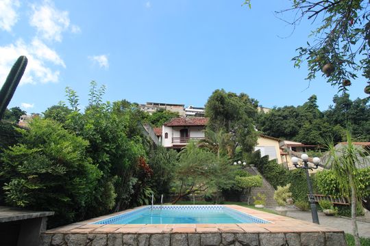 Quintal - Piscina  de casa à venda com 4 quartos, 450m² em Freguesia (jacarepaguá), Rio de Janeiro