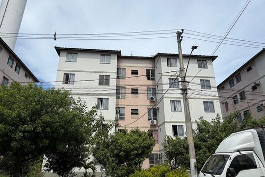 Fachada do bloco de apartamento à venda com 2 quartos, 45m² em Jacarepaguá, Rio de Janeiro