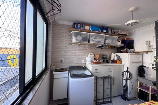 Cozinha e Área de Serviço de apartamento à venda com 3 quartos, 112m² em Recreio dos Bandeirantes, Rio de Janeiro