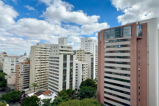 Vista da Varanda de apartamento para alugar com 2 quartos, 60m² em Cerqueira César, São Paulo