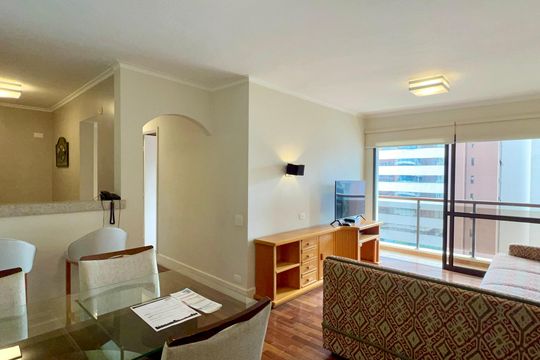 Sala de Jantar de apartamento para alugar com 2 quartos, 60m² em Cerqueira César, São Paulo