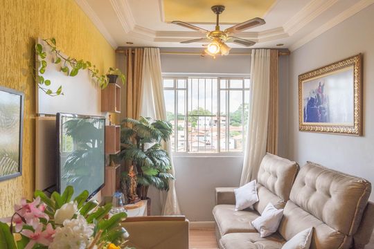 Sala de apartamento à venda com 2 quartos, 63m² em Loteamento Country Ville, Campinas
