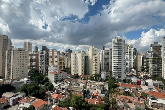 Vista da Varanda de apartamento para alugar com 1 quarto, 45m² em Pinheiros, São Paulo