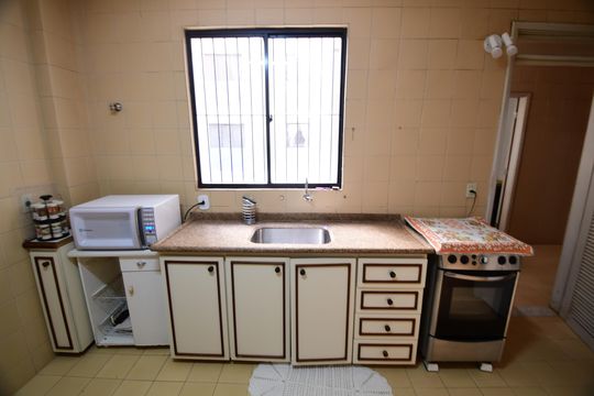 Cozinha de apartamento à venda com 3 quartos, 127m² em Cambuí, Campinas