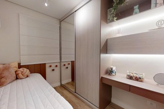 Quarto 3 de apartamento à venda com 3 quartos, 65m² em Vila Assunção, Santo André