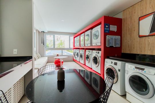 Lavanderia de kitnet/studio para alugar com 1 quarto, 22m² em Centro Histórico de São Paulo, São Paulo