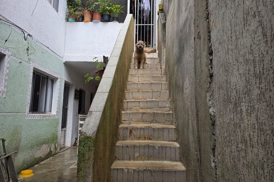 Escada acesso a casa 02 de casa à venda com 5 quartos, 172m² em Vila Endres, Guarulhos