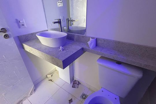 Banheiro Suíte de apartamento para alugar com 1 quarto, 31m² em Brooklin, São Paulo