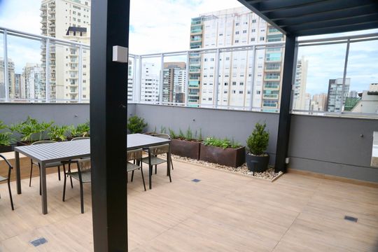 Área comum de apartamento para alugar com 1 quarto, 31m² em Brooklin, São Paulo