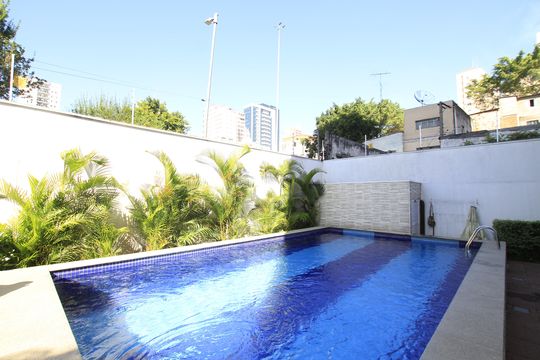 Área comum - Piscina de kitnet/studio para alugar com 1 quarto, 24m² em Sé, São Paulo