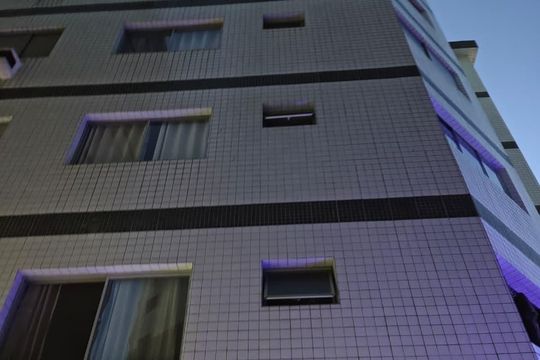 Área externa de apartamento para alugar com 1 quarto, 51m² em Guilhermina, Praia Grande