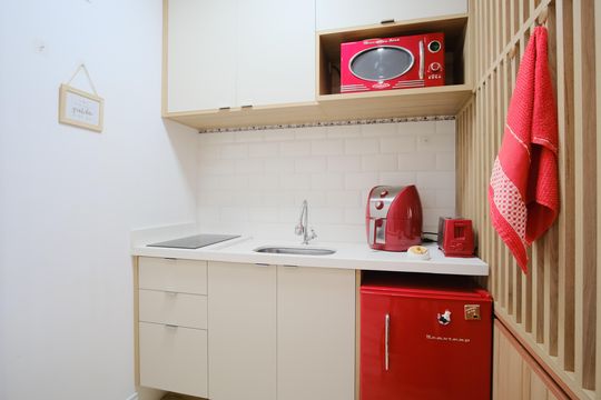 Cozinha de kitnet/studio à venda com 1 quarto, 31m² em Vila Esperança, São Paulo