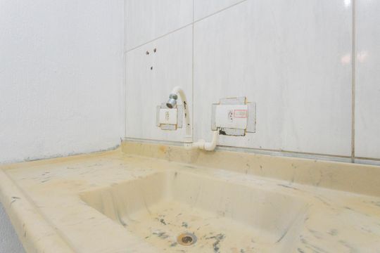 Cozinha de kitnet/studio para alugar com 1 quarto, 38m² em Interlagos, São Paulo