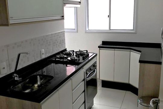 Cozinha de apartamento à venda com 2 quartos, 49m² em Jardim Ubirajara, São Paulo