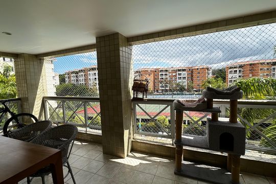 Varanda de apartamento para alugar com 2 quartos, 105m² em Barra da Tijuca, Rio de Janeiro