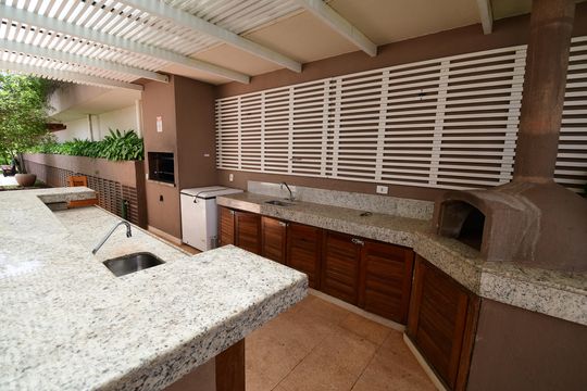 Área comum - Churrasqueira de apartamento para alugar com 2 quartos, 113m² em Parque dos Pomares, Campinas