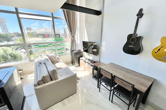 Sala/Cozinha de kitnet/studio à venda com 1 quarto, 54m² em Santana, São Paulo