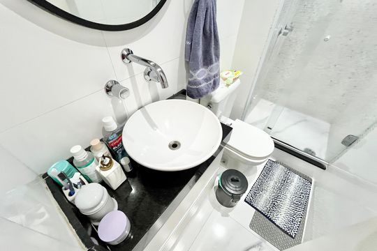 Banheiro de kitnet/studio à venda com 1 quarto, 54m² em Santana, São Paulo