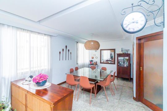 Sala de jantar de apartamento à venda com 4 quartos, 163m² em Liberdade, Belo Horizonte
