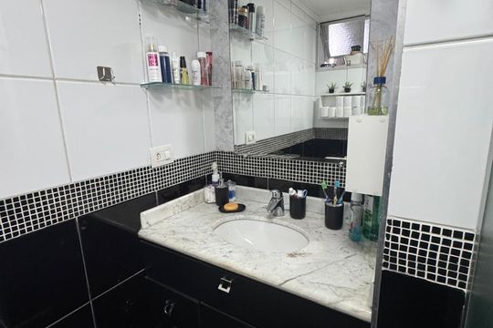 Banheiro de apartamento à venda com 3 quartos, 82m² em Demarchi, São Bernardo do Campo