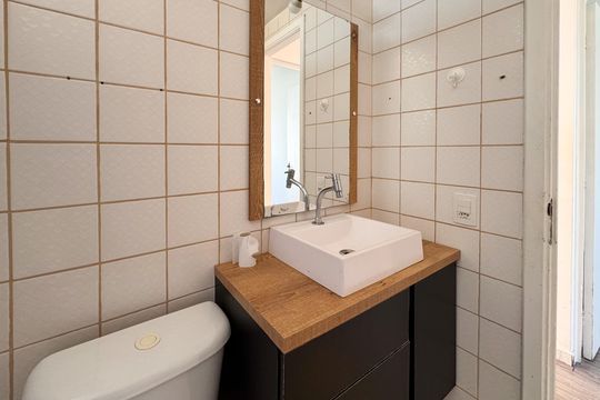 Banheiro Social de apartamento à venda com 2 quartos, 65m² em Planalto, São Bernardo do Campo