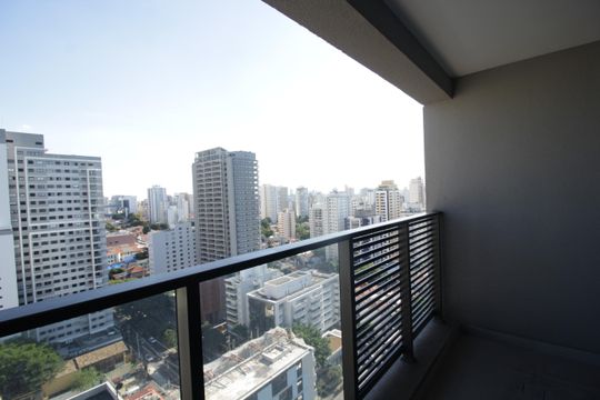 Sacada de apartamento à venda com 1 quarto, 28m² em Pompeia, São Paulo