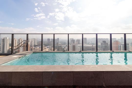 Área comum - Piscina de apartamento à venda com 1 quarto, 28m² em Pompeia, São Paulo