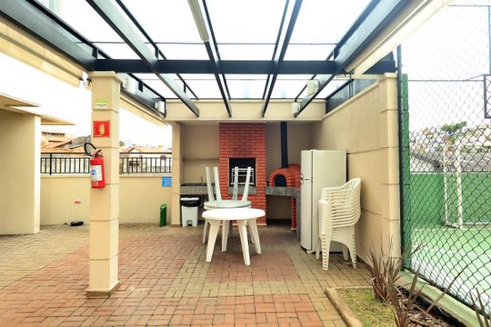Área comum - Churrasqueira de apartamento à venda com 2 quartos, 48m² em Parque Jaçatuba, Santo André