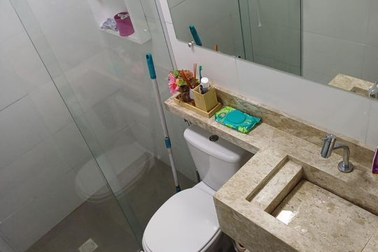 Banheiro de apartamento para alugar com 2 quartos, 68m² em Bela Vista, Osasco