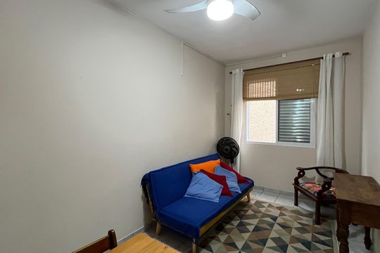 Sala de apartamento para alugar com 1 quarto, 37m² em Embaré, Santos