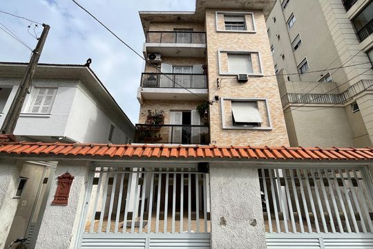 Fachada de apartamento para alugar com 1 quarto, 37m² em Embaré, Santos