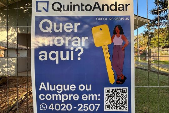 Placa Instalada em 10/04/2026 - Cod.MLDT-284 de casa para alugar com 3 quartos, 472m² em Padre Reus, São Leopoldo