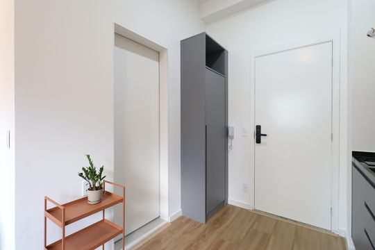 Cozinha  de kitnet/studio para alugar com 1 quarto, 24m² em Pompeia, São Paulo